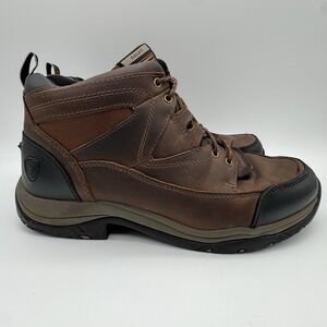 Ariat Mens 11 EE Terrain ATS Insole Technology Brown Lace Up Boots 10002182